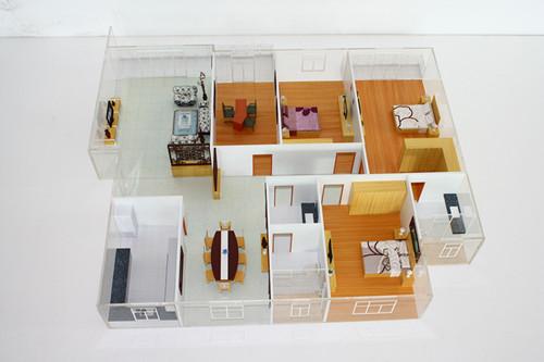 Modèles architecturaux miniatures de bâtiment commercial avec le système d'éclairage