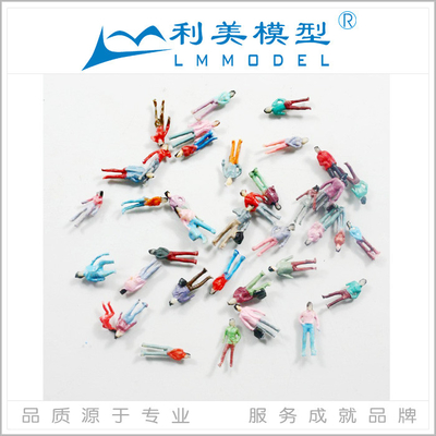 Chine Figure peinte par humain matériaux architecturaux de couverture végétale de personnes de modèle d'échelle fournisseur