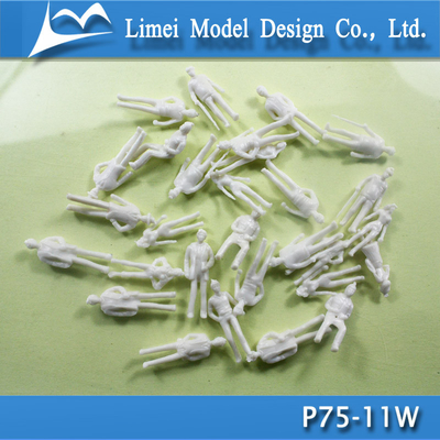 Chine figure 1/75 humaine en plastique professionnel blanc modèle architectural de modèle fournisseur