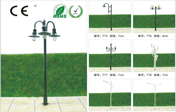 Chine Lampadaire lumineux 5.5cm de modèle d'échelle de rue de T53-Custom 6V pour HO la disposition de train fournisseur