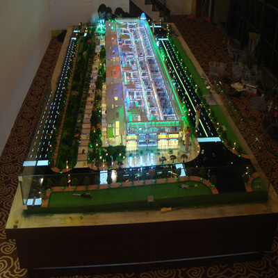 Chine Fabricant modèle architectural en plastique d'ABS avec le système d'éclairage pour le bâtiment commercial fournisseur