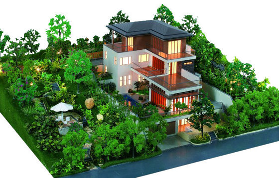 Chine Fabricant modèle architectural miniature de jardin, modèles d'échelle résidentiels privés fournisseur