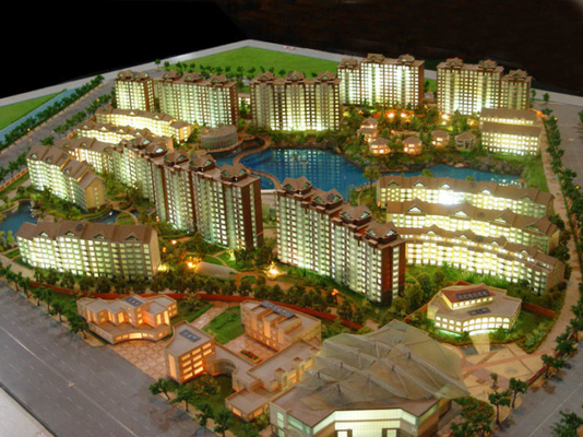 Chine Fabricant modèle architectural miniature résidentiel, adapté aux besoins du client allumant le modèle d'échelle fournisseur