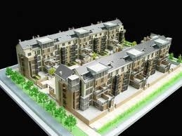 Chine Fabricant modèle architectural miniature de Real Estate, étalage environnemental de modèle d'échelle fournisseur
