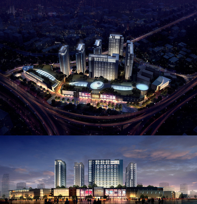 Chine Miniature modèle architecturale de fabricant de bel éclairage pour le projet d'investissement immobilier fournisseur