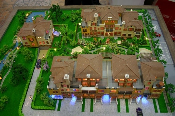 Chine Fabricant modèle architectural de Real Estate avec le beau système d'éclairage fournisseur