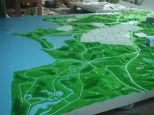Chine Le modèle architectural qui respecte l'environnement fournit l'acrylique pour la planification d'utilisation des terres fournisseur