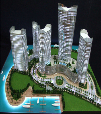 Chine le beau modèle 3D architectural fournit le message publicitaire pour de hauts bâtiments iconiques fournisseur