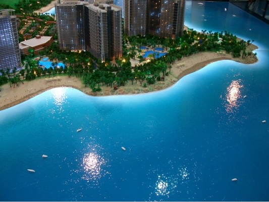 Chine Paysage acrylique de modèle d'échelle d'éclairage pour la disposition de modèle de développement urbain fournisseur