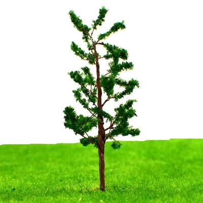 Chine Arbres modèles miniatures pour la disposition de paysage de bord de la route, pin vert d'arbre en métal d'avenue 8cm N8030 fournisseur