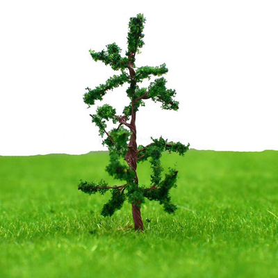 Chine Pin vert d'arbre en métal d'avenue d'arbres modèles miniatures de disposition de voie de chemin de fer 3.8CM N3813 fournisseur