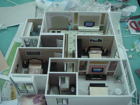 Chine Modèles architecturaux miniatures sensibles pour la pièce d'enfants intérieure de construction de Chambre fournisseur
