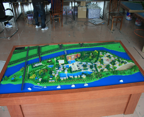Chine Modèles architecturaux miniatures gentils pour la disposition d'aménagement du territoire de Tableau de sable fournisseur