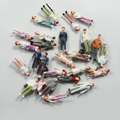 Chine 1/100 chiffre de marche de personnes scéniques de région boisée d'échelle personnes architecturales de modèle d'échelle pour la disposition modèle 1.8cm de chemin de fer fournisseur