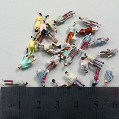 Chine 1/150 chiffre de marche de personnes scéniques de région boisée d'échelle personnes architecturales de modèle d'échelle pour la disposition modèle 1.3cm de chemin de fer fournisseur