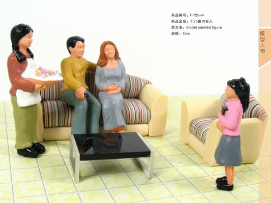 Chine FP25-4 1:25 indoor Architectural échelle modèle personnes peintes chiffres 7 cm fournisseur