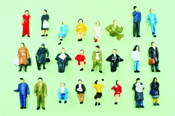 Chine P87-24 1/87 HO gens de modèle à l'échelle architecturale peint des Figures 2.0 cm fournisseur