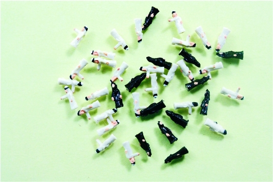 Chine Les chiffres de 1/250 HO gens de modèle échelle architecturale peint arabe 0,8 cm fournisseur