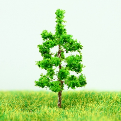 Chine G3813 N Gauge Train Layout Miniature modèle arbres route vert fil palmier 3,8 cm fournisseur