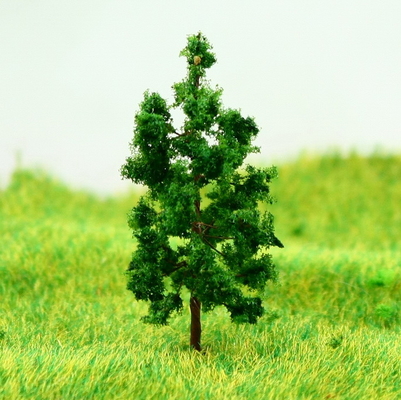 Chine D4316 Train Layout Miniature modèle arbres Avenue arbre de fil métallique vert foncé 4,3 cm fournisseur