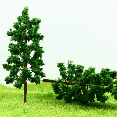 Chine D8030 Train Layout Miniature modèle arbres Avenue arbre vert foncé fil métal 8 cm fournisseur
