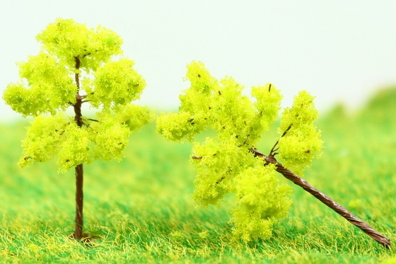 Chine Railroad paysage Miniature modèle arbres Avenue de vert jaune fil de plantation de l'arbre 3 cm fournisseur
