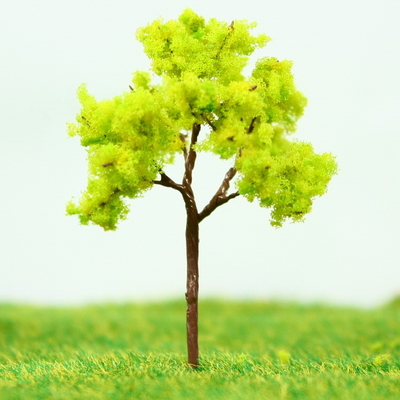 Chine Miniature modèle arbres jaune vert Avenue plantation fil Palm Tree 4,5 cm fournisseur