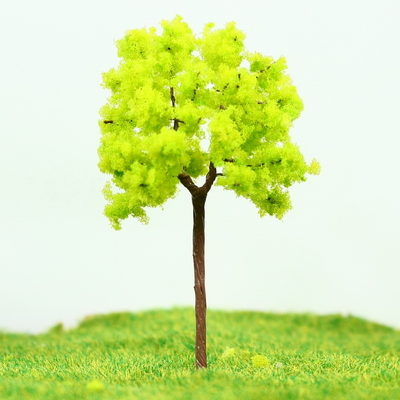 Chine Fil jaune vert rue de Miniature d'OEM modèle arbres arbre 7 cm fournisseur