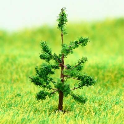 Chine N Gauge Train Layout Miniature modèle arbres vert Avenue fil arbre Hoop Pine 3,2 cm fournisseur