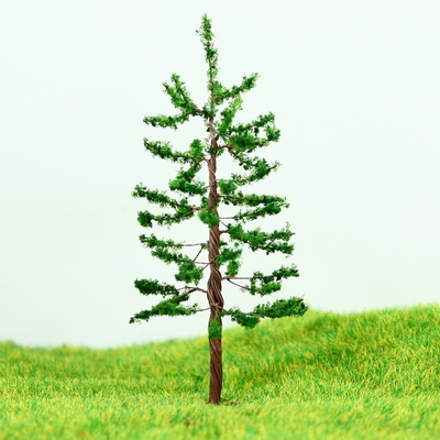 Chine Railway Track Layout Miniature modèle arbres vert Avenue Metal arbre pin 8 cm fournisseur