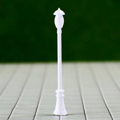 Chine Lampadaire en plastique de modèle de conception de dispositions de station de train d'échelle de yard À tête simple de 1:300 fournisseur