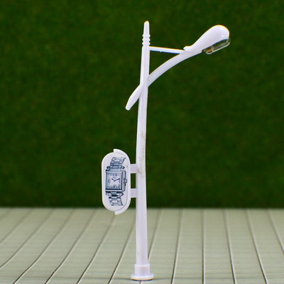 Chine 6V personnalisé Billboard rue plastique échelle modèle lampadaire HO ferroviaire Layouts 7 cm fournisseur