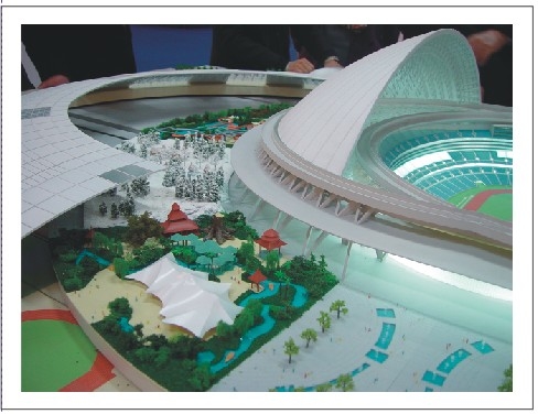 Chine Paysage miniature de modèle d'échelle pour la disposition de modèle d'exposition fournisseur