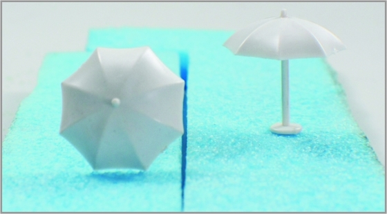 Chine MT150 150 Custom échelle modèle Layouts de Train Miniature en plastique PARASOL fournisseur