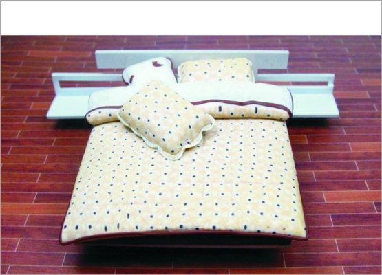 Chine CH06054 1:20 / 1:25 / 1:30 / 1:50 / 1:75 / 1/100 personnalisé lit céramique architecturale modèle meubles fournisseur