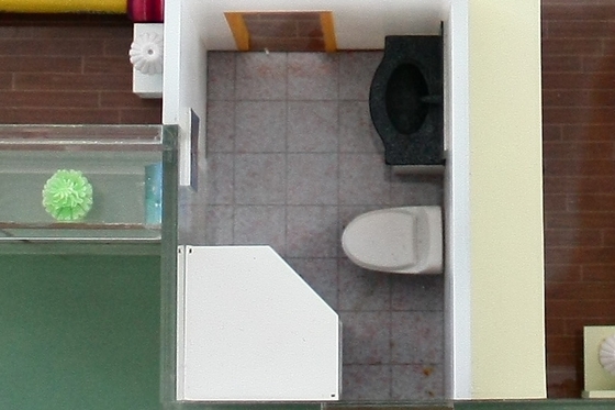 Chine Miniatures architecturales échelle modèles bâtiment maison toilette Design fournisseur
