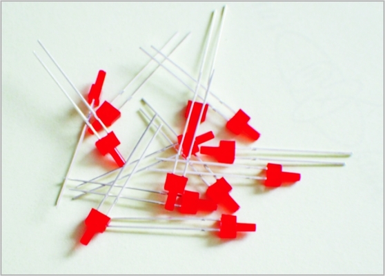 Chine MD01-030 2 MM Flattop rouge a conduit la lumière architecturale échelle modèle fournitures fournisseur
