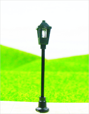 Chine T1 Custom 6V Street Single à la tête de lumières en plastique modèle lampe Post Layouts de chemin de fer 4,5 cm fournisseur
