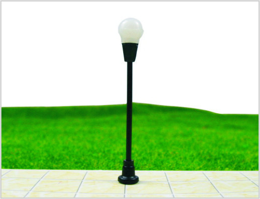 Chine Courriers en plastique de lampe de modèle d'échelle de rue de panneau d'affichage de T4 6V pour la disposition 5cm de train fournisseur