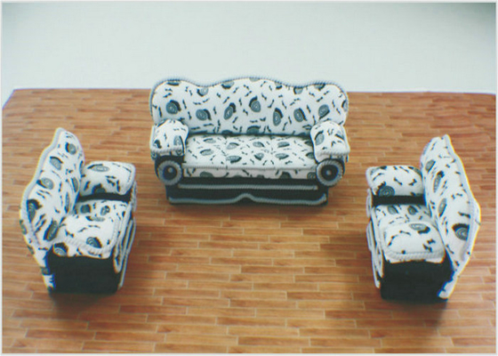 Chine Intérieur modèle architectural de meubles décorant le mini sofa SF151 de poterie molle fournisseur