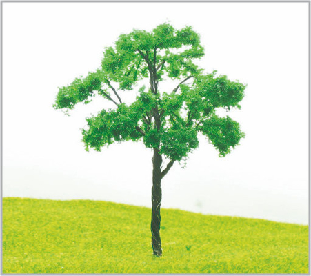 Chine arbres modèles miniatures de vert ferroviaire de paysage de 10cm dans fabriqué à la main fournisseur