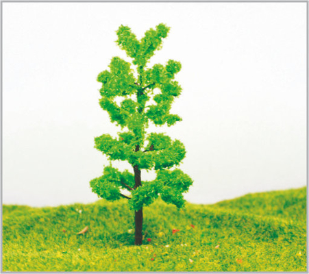 Chine arbres modèles miniatures en métal vert architectural de 12cm dans fabriqué à la main fournisseur
