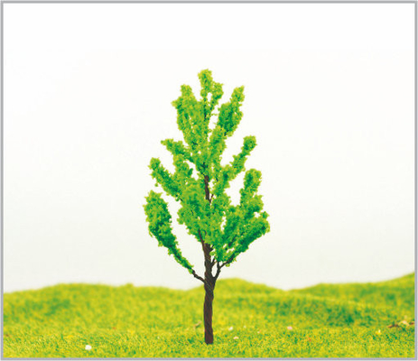 Chine arbres modèles miniatures verts faits sur commande de 8cm dans fabriqué à la main fournisseur