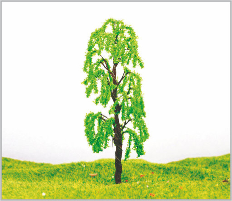 Chine arbres modèles miniatures de vert architectural en métal de 9cm fournisseur