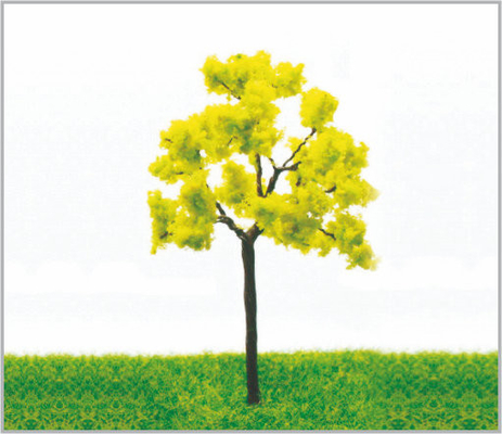 Chine arbres modèles miniatures architecturaux en métal jaune de 6.5cm dans fabriqué à la main fournisseur