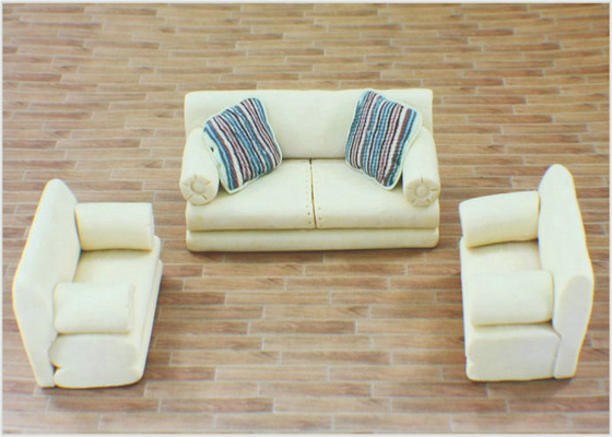 Chine Sofa intérieur de meubles modèles architecturaux de couleur solide pour la Chambre de poupée fournisseur