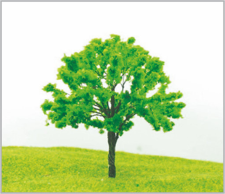 Chine arbres modèles miniatures de fer architectural jaune fait sur commande de 9cm fournisseur