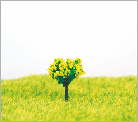 Chine arbres modèles miniatures en plastique jaunes architecturaux de 1.8cm dans fabriqué à la main fournisseur