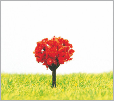 Chine arbres modèles miniatures en plastique rouges faits sur commande de 1.8cm dans fabriqué à la main fournisseur