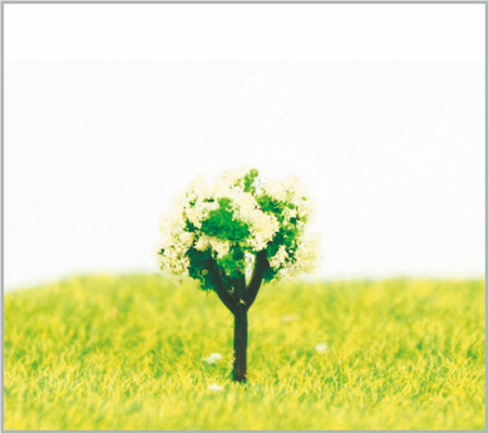 Chine arbres modèles miniatures blancs faits sur commande de 1.8cm dans fabriqué à la main fournisseur
